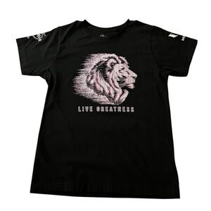 HARD ROCK CAFE KIDS BLACK SHORT SLEEVE BLACK T-SHIRT WITH MESSI 10 ON BACK SZ L